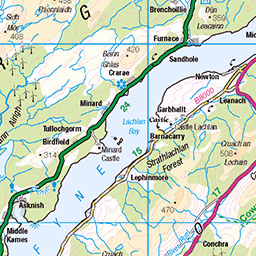 West Highland Way 3: Rowardennan To Inverarnan - Route Map