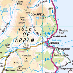 Isle Of Arran - Wall Map - 1 25 000 - 2024