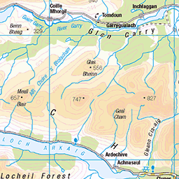 Barrisdale Bay to Morvich - Route Map