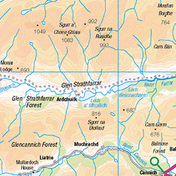 Morvich to Maol-bhuidhe - Route Map