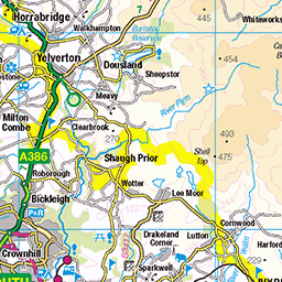 Tors of Dartmoor Map