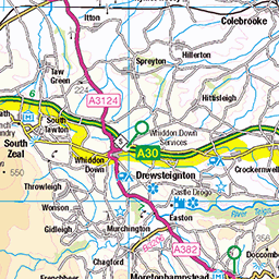 Dartmoor Os Map Online Dartmoor Footpaths Map | Mapsta.net