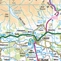 Rob Roy Way: Strathyre to Killin - Route Map