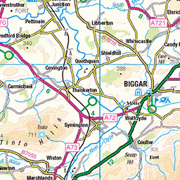 Southern Upland Way 8: St Mary's Loch to Traquair - Route Map