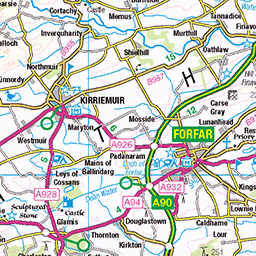 Blairgowrie to Kirkmichael - Route Map