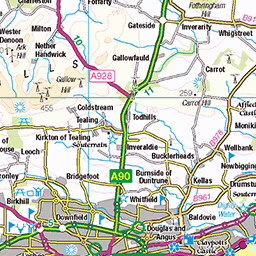 Blairgowrie to Kirkmichael - Route Map