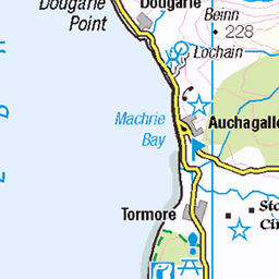 Brodick to Sannox via Goat Fell - Route Map