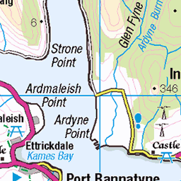 Kyles of Bute - Route Map