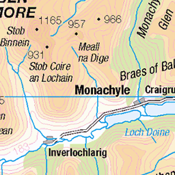 Rob Roy Way: Callander to Strathyre - Route Map