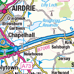 Forth and Clyde Canal: Stockingfield Jcn to Kilsyth - Route Map