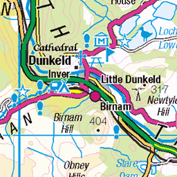Loch Ordie and Deuchary Hill, Dunkeld - Route Map
