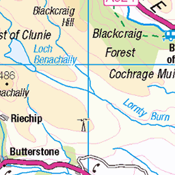 Loch Ordie and Deuchary Hill, Dunkeld - Route Map