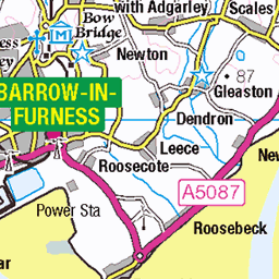 LA13 Postcode Map SWC