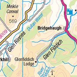 Dufftown Map The Isla Way: Dufftown to Keith - Route Map