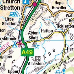 Os Map Church Stretton Os Map