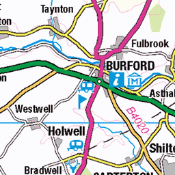 Oxfordshire Rights Of Way Map Os Map: West Oxfordshire Footpaths | Mapsta.net
