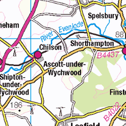 Oxfordshire Rights Of Way Map Os Map: West Oxfordshire Footpaths | Mapsta.net
