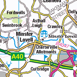 Oxfordshire Rights Of Way Map Os Map: West Oxfordshire Footpaths | Mapsta.net