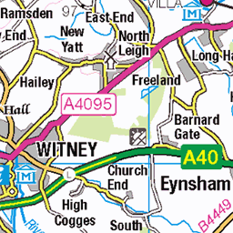 Oxfordshire Rights Of Way Map Os Map: West Oxfordshire Footpaths | Mapsta.net