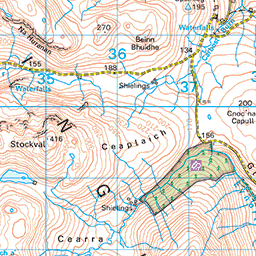 Glen Brittle and Loch Eynort forestry walk - Route Map