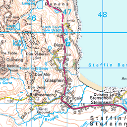 Skye Trail 1: Rubha Hunish to Flodigarry - Route Map