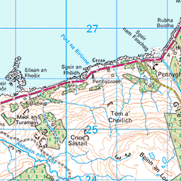 Carsaig to Lochbuie coastal walk - Route Map