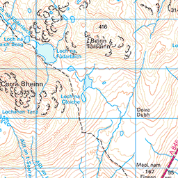 The Paps of Jura Contour Lines Print Scotland Map Print