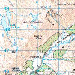 Sand to Applecross Bay - Route Map