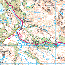 Tollie to Slattadale on Loch Maree - Route Map