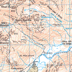 Sgùrr na Cìche: 3 Munros from Loch Arkaig - Route Map