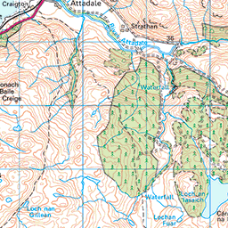 Bidein a' Choire Sheasgaich and Lurg Mhòr - Route Map