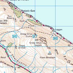 Loch na Davie circuit, Lochranza - Route Map