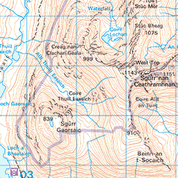 A Ghlas Bheinn And The Falls Of Glomach - Route Map