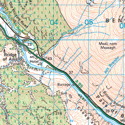 Ben Cruachan and Stob Daimh - Route Map