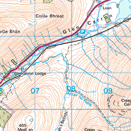 Loch Coulin and Loch Clair - Route Map