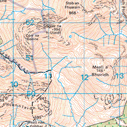 The Two Lairigs, Glen Coe - Route Map