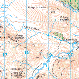 Bac an Eich, Strathconon - Route Map