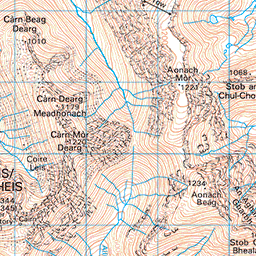 Aonach Mòr and Beag via the Gondola - Route Map