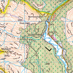 Beinn Narnain and Beinn Ìme - Route Map