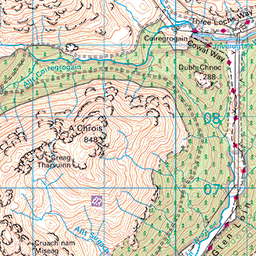 Glen Loin and Coiregrograin, Arrochar - Route Map