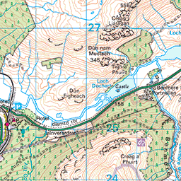 Ben More and Stob Binnein - Route Map