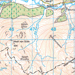 Creag Mhòr and Beinn Heasgarnich - Route Map