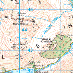 Meall Buidhe - Route Map