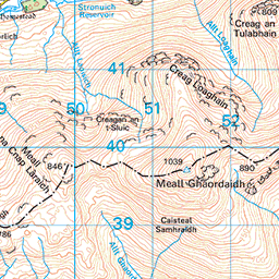 Creag Mhòr and Beinn Heasgarnich - Route Map