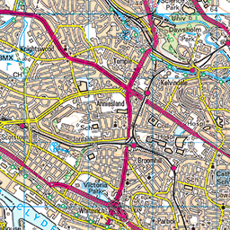 Clyde Walkway 1: Glasgow to Cambuslang - Route Map