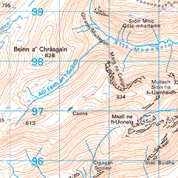 Geal Chàrn, Monadhliath - Route Map