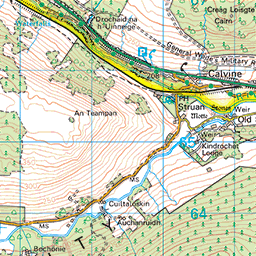 Glen Banvie and Bruar circuit, Blair Atholl - Route Map