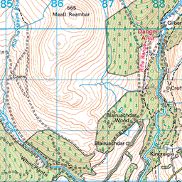 Glen Tilt circuit, Blair Atholl - Route Map