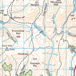 Southern Upland Way 5: Sanquhar to Wanlockhead - Route Map