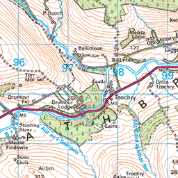 Atholl Woods circuit, Dunkeld - Route Map